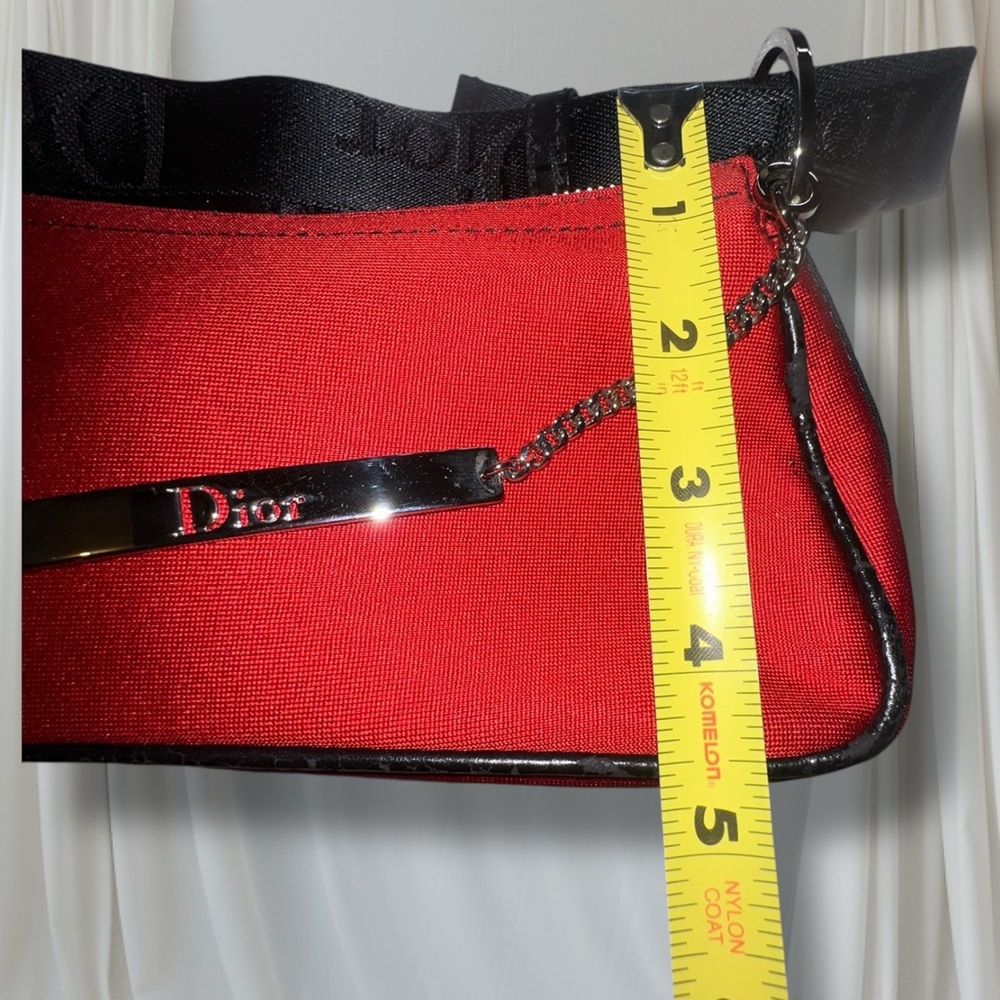 CHRISTIAN DIOR Red Silk Jersey Crystal Hardcore Bag RARE VINTAGE GALLIANO ERA - Picture 6 of 17